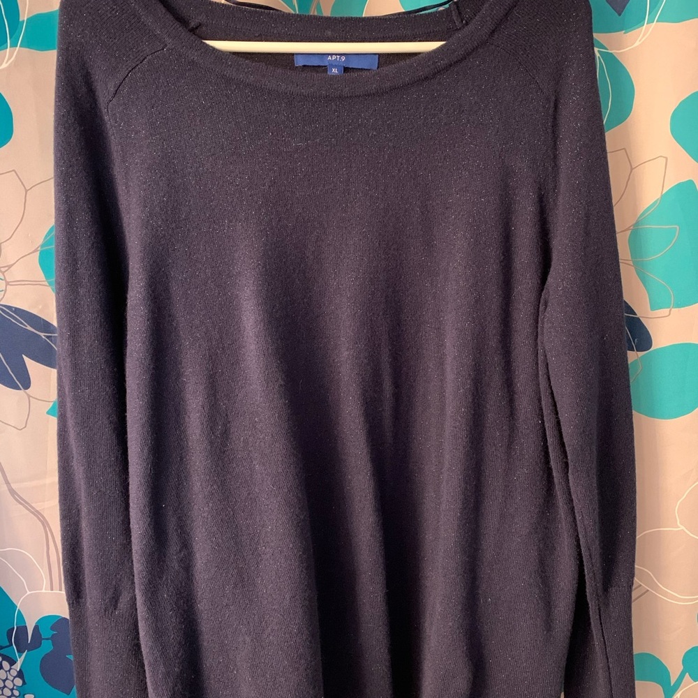Blue Glitter Sweater